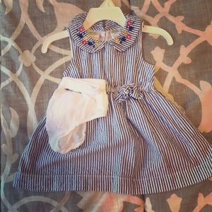 Baby girl seersucker dress